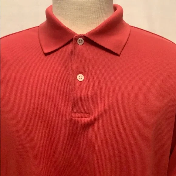 Talbots Men's Medium Golf Leisure Red Polo Shirt - Picture 4 of 6